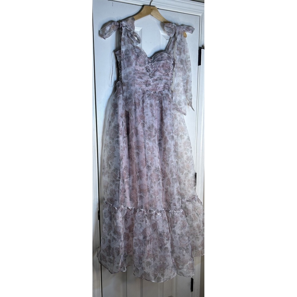 $139 Petal and Pup Women's Floret Midi Dress Medium - Picture 6 of 11
